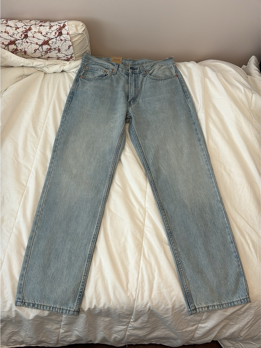 Levis Light Blue Men's Straight-Leg Jeans